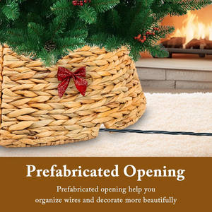 Nuevo diseño con lazo, collar navideño hecho en Vietnam con jacinto de agua, precio al por mayor - Product Image 3