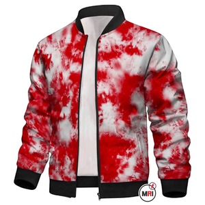 Vente en gros 100% polyester col entonnoir veste de survêtement unisexe Style sportif personnalisé tout sublimation impression col montant vêtements d'hiver - Product Image 3