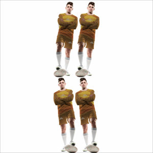 Conjunto de camiseta y pantalones cortos de algodón para hombre, conjunto de verano cómodo y relajado, conjunto informal de camiseta y pantalones cortos para hombre - Product Image 5