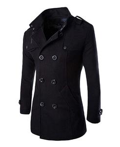 Ventes en gros de manteaux longs en laine pour femmes, manteaux en laine tricotés décontractés, unis, avec plusieurs poches pour femmes - Product Image 3