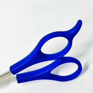 Ciseaux de coiffure professionnels Eversharp 5,75 pouces pour droitiers, en acier inoxydable, à lame droite, personnalisables, bleu cuit - Product Image 3