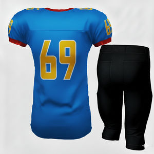 Uniforme de Fútbol Americano Corto Personalizable 100% Poliéster, Impresión Digital de Alta Calidad, Antibacteriano, Transpirable, Unisex para Adultos - Product Image 5