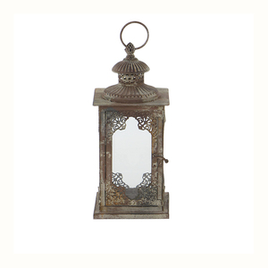Portavelas decorativo de Metal marrón Ramadán más vendido, linterna, decoración de jardín, farolillos, portavelas para uso en interiores - Product Image 1