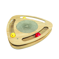 Nouveau Jouet à Billes Interactif en Bois Écologique de Haute Qualité pour Chat, Griffoir pour Animaux de Compagnie, Accessoires pour Animaux en Provenance du Vietnam
