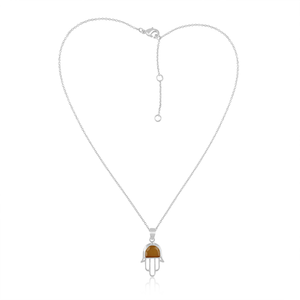 Nouvel arrivage Collier pendentif en calcédoine jaune naturelle en argent sterling fin avec pierres précieuses Fabricant de bijoux personnalisé - Product Image 1