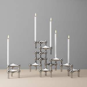 Decorative Aluminum Metal Candle Holder Portable <b>Table</b> <b>Top</b> Unique Design Customizable Options Multiple Holders Home <b>Decoration</b> - Product Image 3