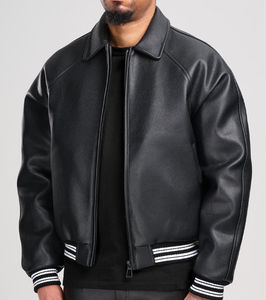 2026 Wholesale High Quality Casual Genuine Mens <b>Fleece</b> Jacket Custom Logo Designer Blank Plus Size Stand Breathable Windproof - Product Image 2