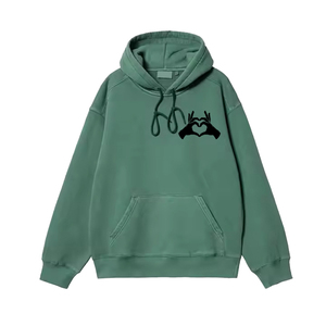 Customized Acid Wash Hoodies Pullover Streetwear Heavyweight Acid Washed Hoodies With <b>Screen</b> Printed Logo Design - Product Image 1