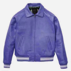 Chaqueta Avirex de Cuero Vacuno Genuino Clásica Personalizada al por Mayor de Súper Calidad en Oferta - Product Image 4