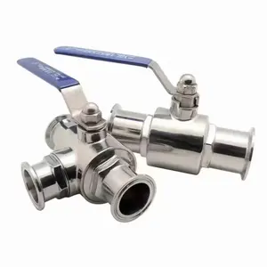 High Quality Stainless Steel Tri Clamp 2 Way Electric Ferrule Sanitary Ball Valve