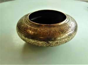 ชามทองเหลืองทำด้วยมือเป็นมิตรต่อสิ่งแวดล้อมสำหรับใช้ในวัดของขวัญพิเศษจากงานฝีมือคาลวิน - Product Image 2