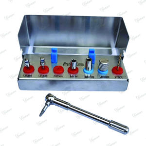 Clé à cliquet et vis en acier réutilisable 8 pièces Kit de dissolvant d'implant dentaire manuel Instruments d'implant de levage de sinus Matériau métallique - Product Image 4