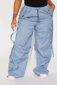 Custom High Quality <b>Wide</b> <b>Leg</b> <b>Cargo</b> Pants for Women Autumn/Spring Fleece Eco-Friendly Breathable Windproof Casual Regular Fit - Product Image 2