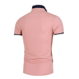 Hecho a medida 100% algodón para hombre para camisas tela de punto antiarrugas de alta calidad diseño de bolsillo sólido su propio logotipo - Product Image 2