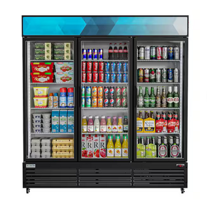 Refrigerador Comercial de Tres Puertas para Bebidas con Puertas de Vidrio - Refrigerador para Cerveza - Product Image 1