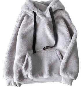 2025 Otoño Invierno ropa dulce cálido suave con capucha manga larga Casual sudaderas con capucha hombres algodón sólido sudadera con logotipo personalizado - Product Image 4