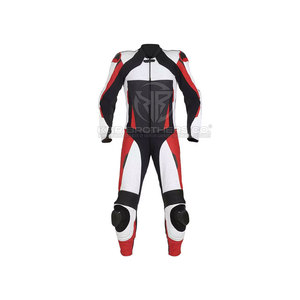 Combinaison en cuir pour moto avec armure approuvée CE pour la protection complète du corps et le confort Combinaison en cuir pour moto professionnelle - Product Image 5