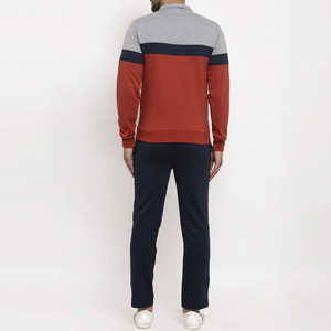 Chándal Unisex de Invierno al por Mayor, con Costuras de Dos Colores, 100% Algodón, Transpirable, con Forro Polar, con Logotipo Personalizado para Gimnasio - Product Image 3