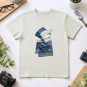 T-shirt Unisex 100% Cotone 210GSM Vestibilità Casual Oversize Stampa DTG Logo Frontale Abbigliamento Compresso - Product Image 1