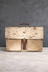 Bolso para Portátil de Piel con Pelo, Marca Privada OEM/ODM, para Portátiles de 15.6 Pulgadas, Maletín Cruzado de Cuero Genuino para Logotipo Personalizado LHLB-0005 - Product Image 5