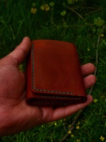 Portefeuille court à trois volets en cuir véritable fait main pour homme, anti-vol, vintage, avec blocage RFID, fermeture ouverte, couleur personnalisable, haute qualité