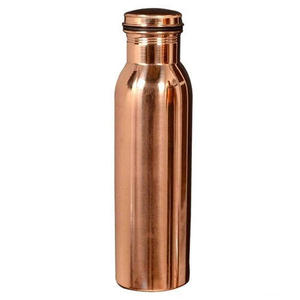 <b>Plain</b> Shiny Metal Copper Water Bottle Set of Three Copper Bottle kitchenware New Arrival Rose Gold Finished Copper Bottle - Product Image 2
