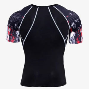 Vente en gros OEM Impression personnalisée Sublimation unie 100% polyester T-shirts Gym Run Vêtements de course personnalisés pour hommes Jogging Wear - Product Image 4
