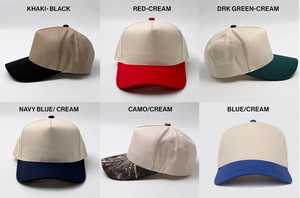Gorra Snapback de dos tonos, gorra con logotipo bordado 2D/3D personalizado con 5 paneles, gorra con texto de panel derecho personalizado, OEM, ODM, proveedor de Vietnam - Product Image 5