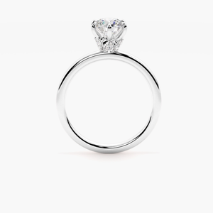 Anillo de Compromiso con Halo Oculto Brillante, Diseño de Joyería Fina Elegante, Radiante de Belleza, Gracia y Sofisticación Atemporal para Mujer - Product Image 2