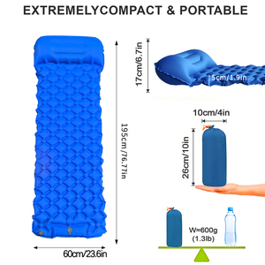 Inflatable cắm trại ngủ <span class=keywords><strong>pad</strong></span> với Built-in gối, nhỏ gọn & siêu nhẹ nệm không khí | Made in Indonesia - Product Image 3