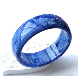 Pulsera de resina de moda para mujer, brazaletes de moda coloridos hechos a mano ligeros y duraderos de India - Product Image 4