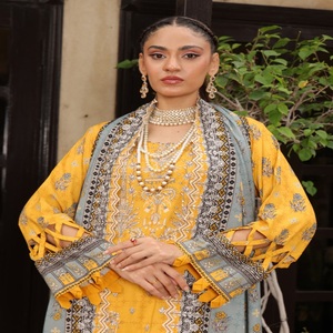 Trajes de estampado digital pakistaní de 3 piezas para mujer de invierno KINARA Ladies Salwar Kameez Vol Ropa india y pakistaní de Dr. Haris - Product Image 6