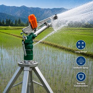 Sistema di Irrigazione Automatico con Irrigatore a Pioggia Mobile a Lunga Gittata PY30 PY40 PY50 Attrezzatura per Irrigazione Agricola - Product Image 1