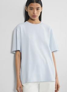 คอลเลกชัน2025เสื้อยืดครึ่งแขนขนาดใหญ่พิเศษแบบลำลองปักโลโก้ระบายอากาศลายสีพื้นสำหรับเก๋ไก๋สบายๆ - Product Image 3