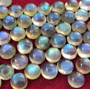 Cabochon rond en Labradorite naturelle 7mm-Labradorite lâche de qualité supérieure - Product Image 6
