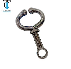 Anneau nasal réutilisable en acier inoxydable pour bétail, équipement de contrôle et de manipulation vétérinaire pour animaux d'élevage - Product Image 1