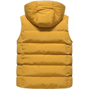 Chaquetas de chaleco sin mangas informales de calidad superior con cuello levantado Chaquetas de calentador de cuerpo de invierno hinchadas - Product Image 2