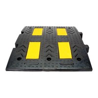 Ileri Trafik Reducteur de vitesse en caoutchouc 60x50x4.5 cm Noir 10.55 kg PL-01-300