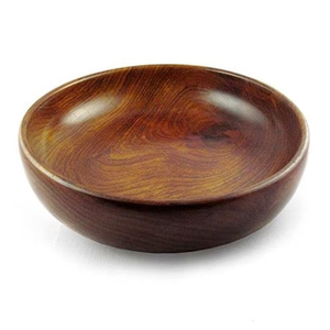 Elegante cuenco de madera rústico, duradero, elegante, ecológico, clásico, funcional para bodas, artesanías de media luna - Product Image 5