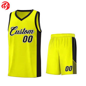Ensemble de maillot de basket-ball d'été à col en V uni, de haute qualité, au design personnalisé, élégant, fait à la main, pour hommes - Product Image 5