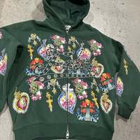 Hoodie Pria Musim Dingin Terlaris, Regular Fit, Resleting Penuh, 100% Katun Berkualitas Tinggi, Saku, Logo Kustom, Layanan OEM