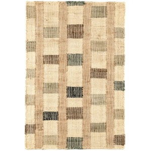 Personnalisé Nouvelle Marque À La Main Kilim Jute Tapis Ensembles Classique Jute Naturel Brodé Style pour Maison & Hôtel Direct Export Inde - Product Image 1