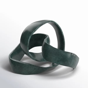 Elegante escultura de Metal plateado Yoga humano Pose moderno artístico hecho a mano centro de mesa decoración de lujo - Product Image 6