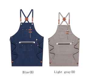 Tablier de chef en toile de coton drôle pour hommes réutilisable 2 poches cadeaux d'anniversaire et de Noël - Product Image 3