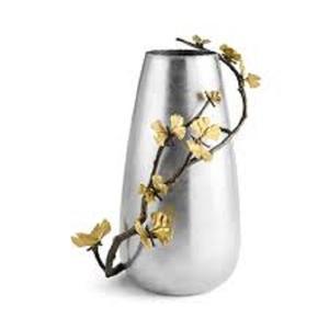 Florero Coastal Breeze Iron Jarrón para decoración de casa de playa Acento náutico Ideal para centro de mesa de sala de estar - Product Image 4