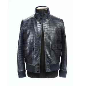 Veste en cuir véritable en cuir de vache personnalisé 100% imperméable en coton et nylon avec fermeture éclair pour homme - Product Image 4