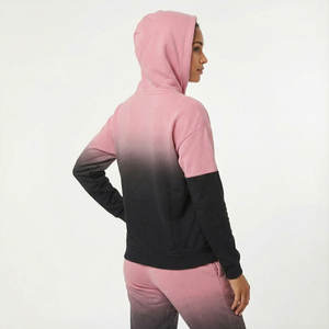 เสื้อฮู้ดแฟชั่นสตรีทแวร์สีสันสดใส สไตล์บล็อกสี แบรนด์สั่งทำ ไหล่ตก ผ้าฟลีซอุ่นสำหรับฤดูหนาว ราคาขายส่ง - Product Image 2