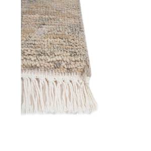 พรมขนสัตว์ถักมือสีเบจและสีน้ำตาลลายเอนโทรปี รูปทรงสี่เหลี่ยมผืนผ้า สำหรับห้องนั่งเล่น ใช้ในบ้าน รุ่น Reb-1487 - Product Image 4