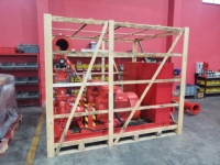 USSU US-FM pour ensemble de pompe centrifuge électrique à aspiration axiale homologuée FM NFPA20 pour lutte contre l'incendie, 50-2000 GPM avec contrôleur