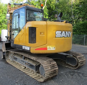 Bajo garantía SANY 155U Excavadora hidráulica sobre orugas con cabina Isuzu Turbo Diesel y cubo con dientes - Product Image 2